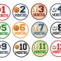 Monthly Onesie Stickers- Sports