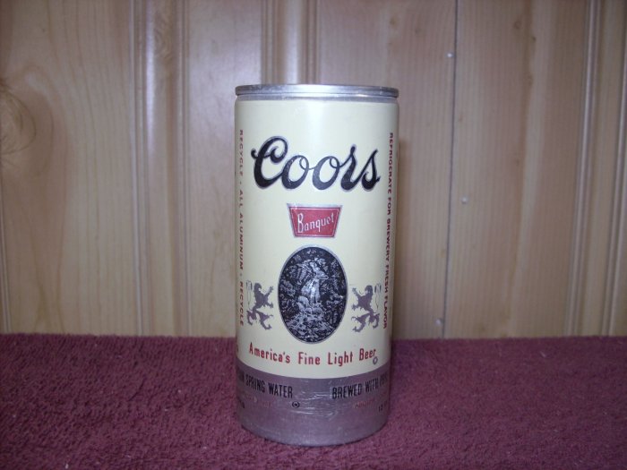 COORS BANQUET BEER can-Adolph Coors Co. Golden, Co-Punch Top