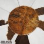 Hair-On Leather Patchwork 48in. Cowhide Rug Carpet 089