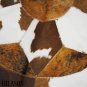 Hair-On Leather Patchwork 48in. Cowhide Rug Carpet 089
