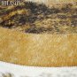 Hair-On Leather Patchwork 48in. Cowhide Rug Carpet 069