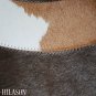 Hair-On Leather Patchwork 48in. Cowhide Rug Carpet 067