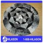 Hair-On Leather Patchwork 58in. Cowhide Rug Carpet 053