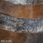 Hair-On Leather Patchwork 58in. Cowhide Rug Carpet 055