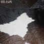 Hair-On Leather Patchwork 58in. Cowhide Rug Carpet 057