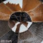Hair-On Leather Patchwork 58in. Cowhide Rug Carpet 063