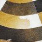 Hair-On Leather Patchwork 58in. Cowhide Rug Carpet 063