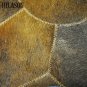 Hair-On Leather Patchwork 25in. Cowhide Rug Carpet 015