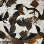 Hair-On Leather Patchwork 42in. Cowhide Rug Carpet 019
