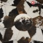 Hair-On Leather Patchwork 42in. Cowhide Rug Carpet 019
