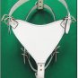 GENUINE LEATHER DOG HARNESS WITH LEASH - MEDIUM