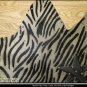 COW HIDE HAIR-ON LEATHER COWHIDE ZEBRA PRINT RUG SC219