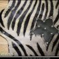 COW HIDE HAIR-ON LEATHER COWHIDE ZEBRA PRINT RUG SC219