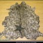 COW HIDE HAIR-ON LEATHER COWHIDE ZEBRA PRINT RUG SC219