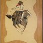 Professionally Hand Painted Real Cow Hide Leather Rug