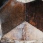 Hair-On Leather Patchwork 48in. Cowhide Rug Carpet 065