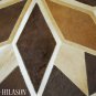 Hair-On Leather Patchwork 58in. Cowhide Rug Carpet 049
