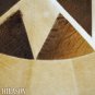 Hair-On Leather Patchwork 58in. Cowhide Rug Carpet 049