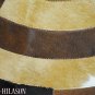 Hair-On Leather Patchwork 48in. Cowhide Rug Carpet 097