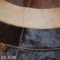 Hair-On Leather Patchwork 48in. Cowhide Rug Carpet 097