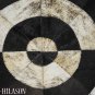 Hair-On Leather Patchwork 48in. Cowhide Skin Rug Carpet