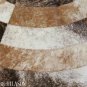 Hair-On Leather Patchwork 58in. Cowhide Rug Carpet 025