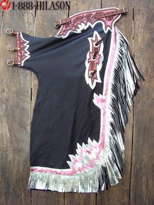 Bull Riding Soft Smooth Leather Rodeo Western Chaps 039
