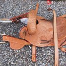 AX206 Hilason Brand New Hand Made Bronc Saddle 16 Seat