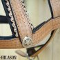 Tan Leather Dog Padded Harness With Leash - SML