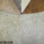 Hair-On Leather Patchwork 48in. Cowhide Rug Carpet 005