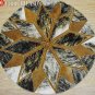 Hair-On Leather Patchwork 48in. Cowhide Rug Carpet 093