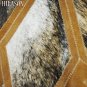 Hair-On Leather Patchwork 48in. Cowhide Rug Carpet 093