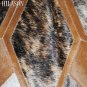 Hair-On Leather Patchwork 48in. Cowhide Rug Carpet 093