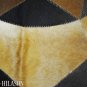 Hair-On Leather Patchwork 48in. Cowhide Rug Carpet 095