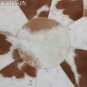 Hair-On Leather Patchwork 58in. Cowhide Rug Carpet 039