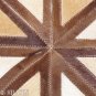 Hair-On Leather Patchwork 58in. Cowhide Rug Carpet 033