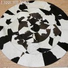 Hair-On Leather Patchwork 58in. Cowhide Rug Carpet 029