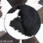 Hair-On Leather Patchwork 58in. Cowhide Rug Carpet 029