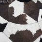Hair-On Leather Patchwork 58in. Cowhide Rug Carpet 029