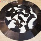 Hair-On Leather Patchwork 58in. Cowhide Rug Carpet 027