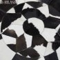 Hair-On Leather Patchwork 58in. Cowhide Rug Carpet 027