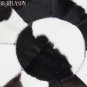 Hair-On Leather Patchwork 58in. Cowhide Rug Carpet 027