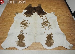 COWHIDE HAIR-ON LEATHER COWHIDE THROW RUG CARPET 007