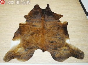 COWHIDE HAIR-ON LEATHER COWHIDE THROW RUG CARPET 013
