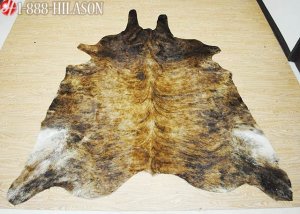 COWHIDE HAIR-ON LEATHER COWHIDE THROW RUG CARPET 017
