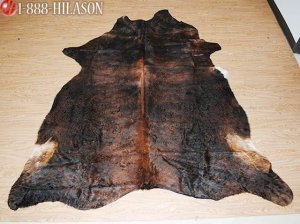 COWHIDE HAIR-ON LEATHER COWHIDE THROW RUG CARPET 021