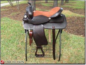Hilason Treeless Western Trail Barrel Racing Saddle 15