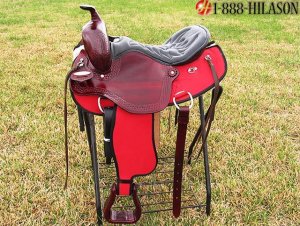 GS113M Hilason Gaited Western Trail Endurance Saddle 16