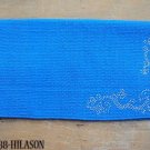 Bling Western Saddle Blanket Pad Wool Show Rodeo Blue
