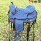 Hilason Flex Denim Western Trail Pleasure Saddle 14 004